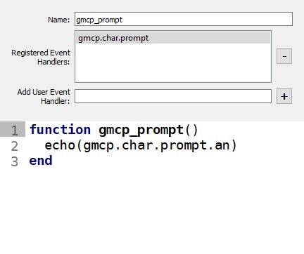 Creating a GMCP trigger in Mudlet